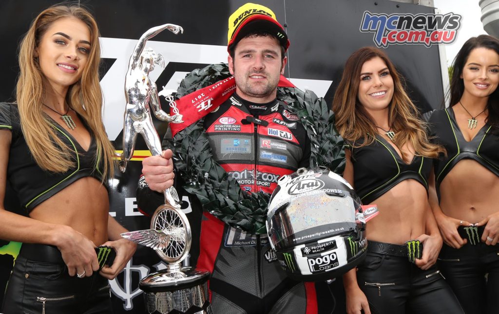 Michael Dunlop took victory in the opening Supersport Race at TT 2017