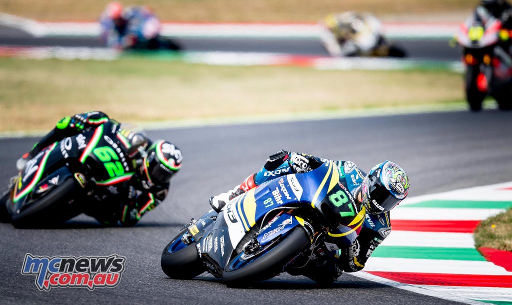 Remy Gardner #87 was in the mix at Mugello