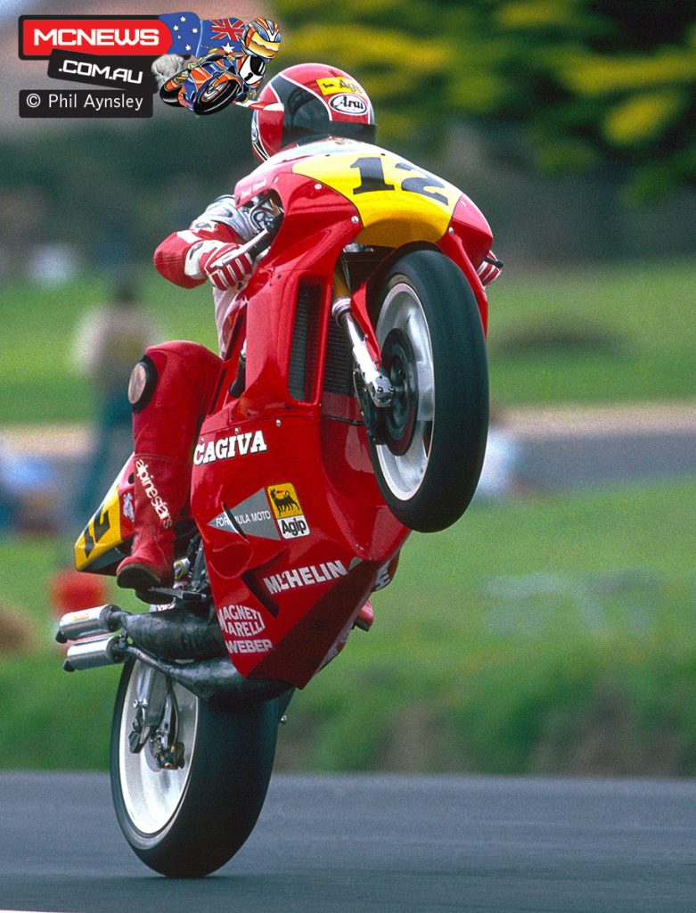 Randy Mamola - Phillip Island 1989 - Cagiva - Image by Phil Aynsley