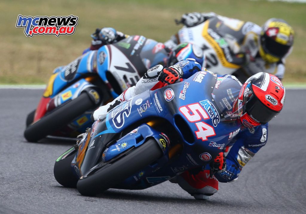 Tom Luthi and Alex Marquez chase Mattia Pasini at Mugello - Image by AJRN