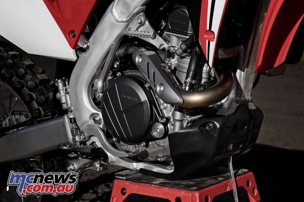 The 2017 CRF450R offers 11% more power than the outgoing model