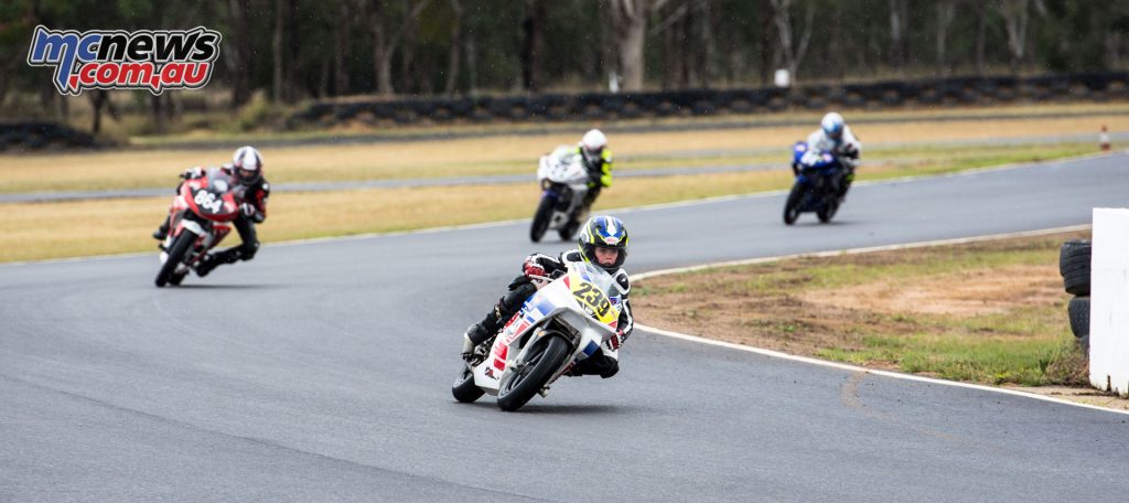 Glenn Nelson leading a pack