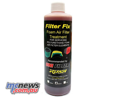 For best results, oil your filter with a mineral based air filter oil such as Unifilter filter fix.