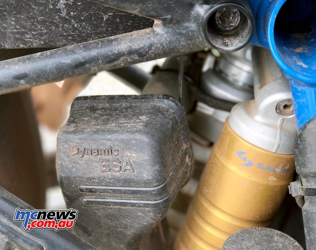 Once I hit the tar proper at Palm Cove the Dynamic ESA system setting was switched from Enduro Pro to Road mode.
