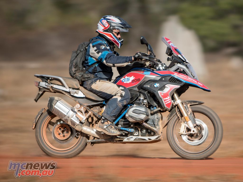 BMW Motorrad Australia General Manager Andreas Lundgren on the low version of the R 1200 GS Rallye X - Image by Dean Walters