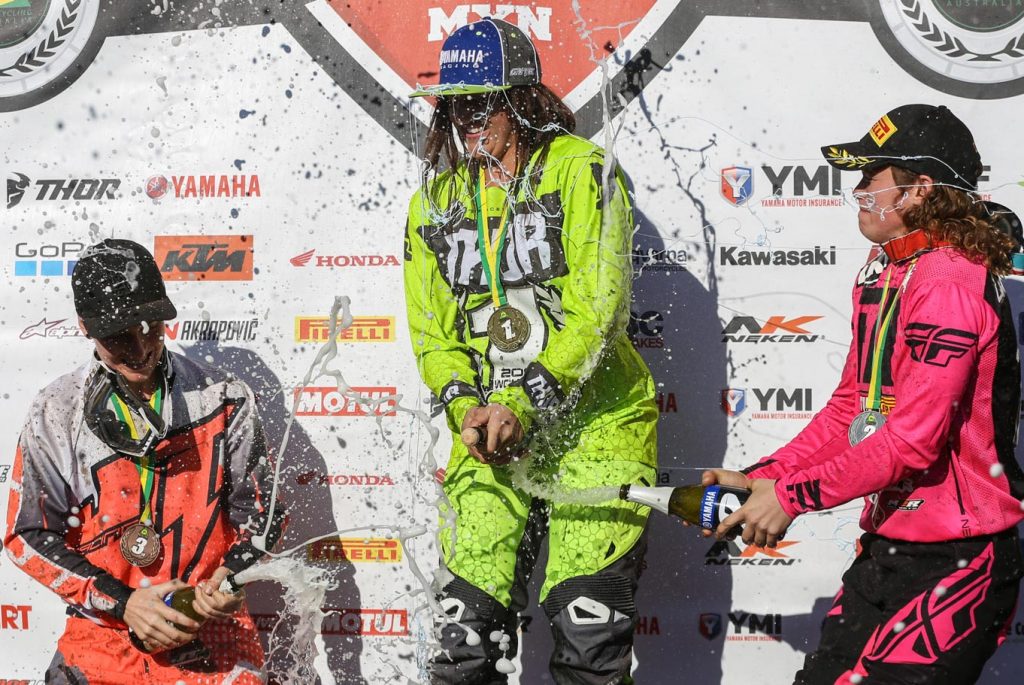 After four hard fought motos, Maddy Brown was crowned the 2017 YMF Women’s Australian Champion