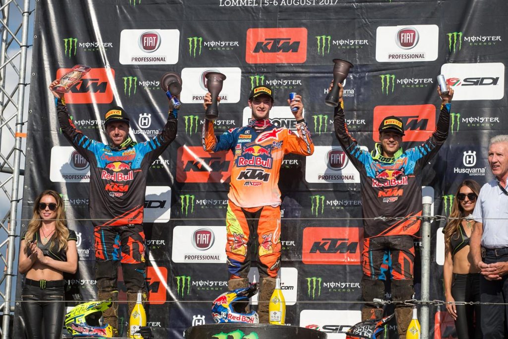 MXGP Overall Top Ten Jeffrey Herlings (NED, KTM), 50 points Antonio Cairoli (ITA, KTM), 44 p. Glenn Coldenhoff (NED, KTM), 38 p.