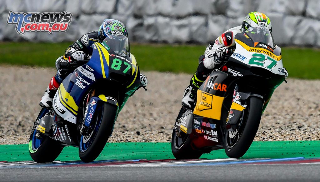 Remy Gardner chasing Franco Morbidelli