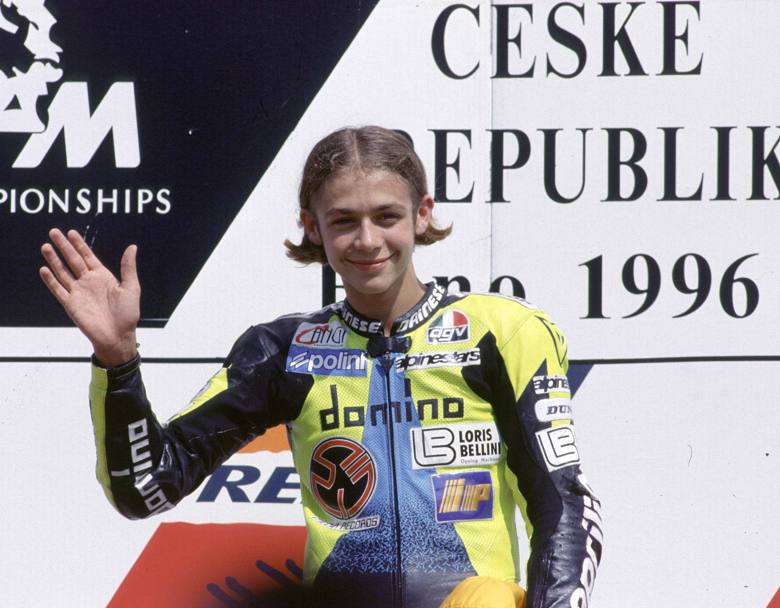 Valentino Rossi took his first ever victory at Brno in 1996