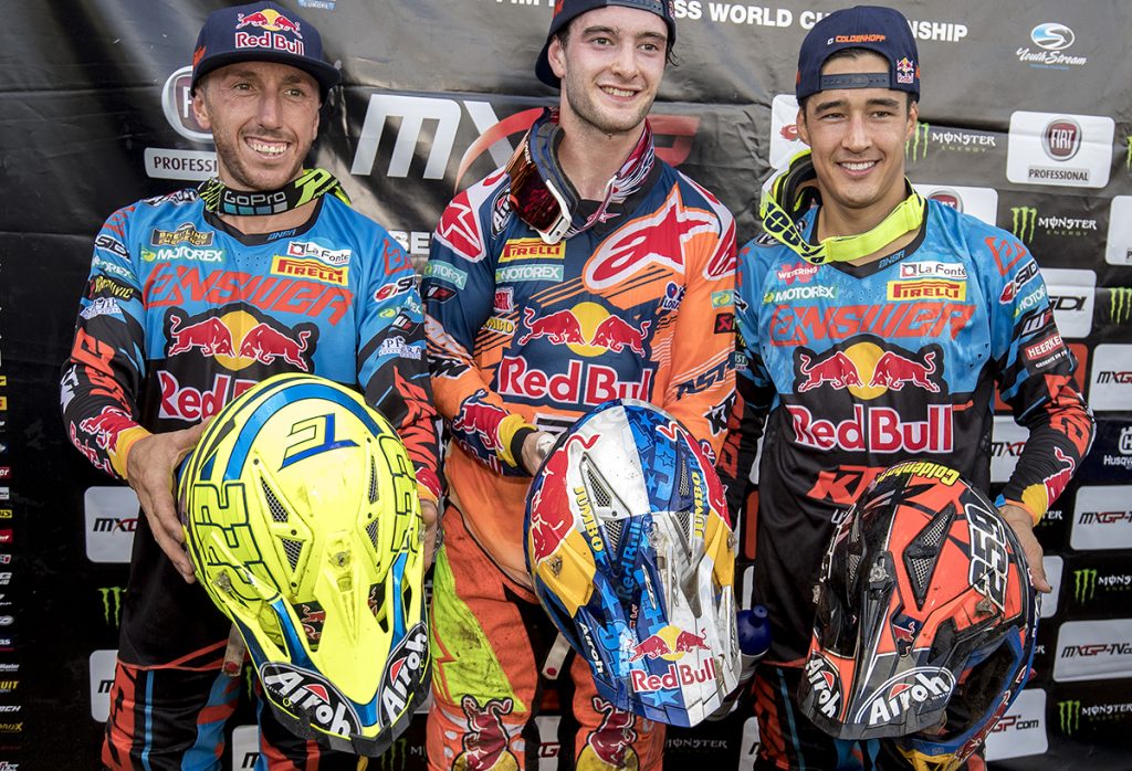 The all KTM MX1 podium