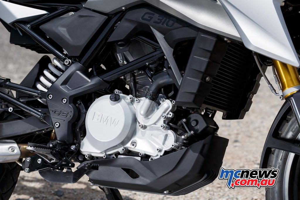 The 313cc single-cylinder powerplant offers 25kW with a top speed of 143km/h