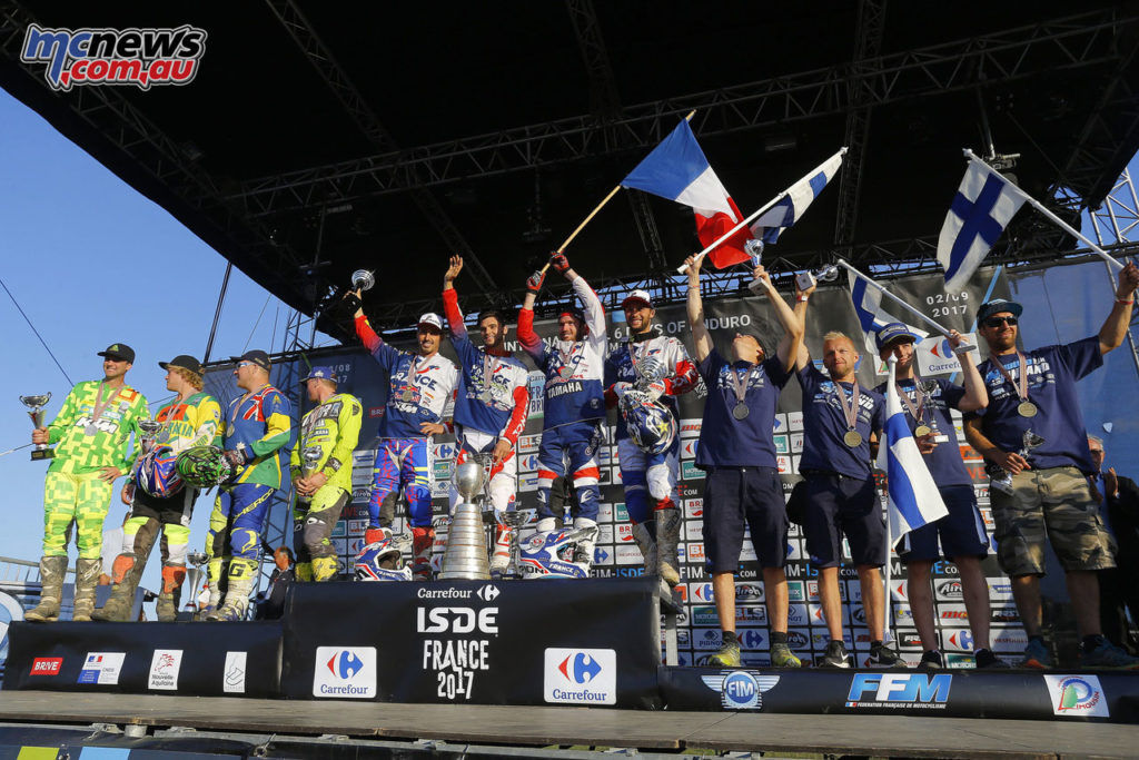 The final day of the 2017 ISDE saw France take the World Trophy title with Australia runners up