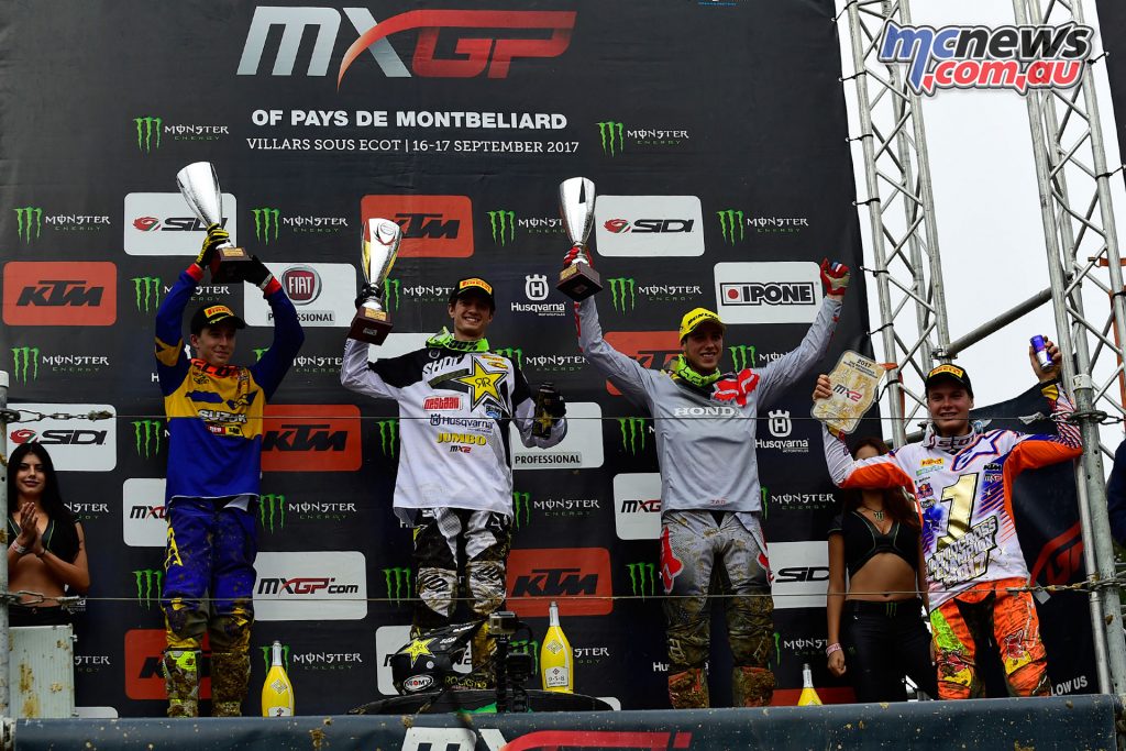 MX2 Podium - France