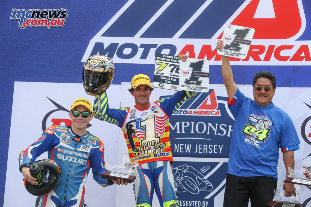 Toni Elias wins the MotoAmerica Superbike title