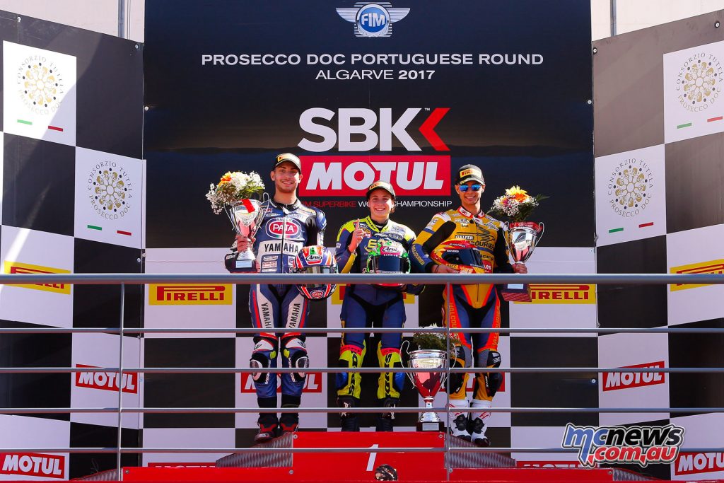 Ana Carrasco topped the World Supersport 300 podium