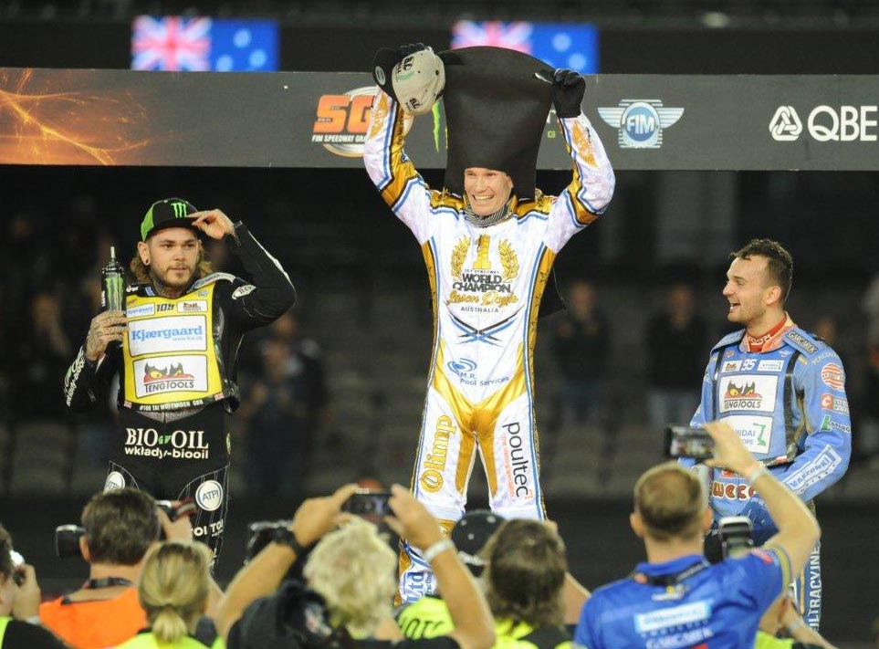 Jason Doyle secures FIM Speedway GP Championship with victory in Melbourne - Image by Colin Rosewarne