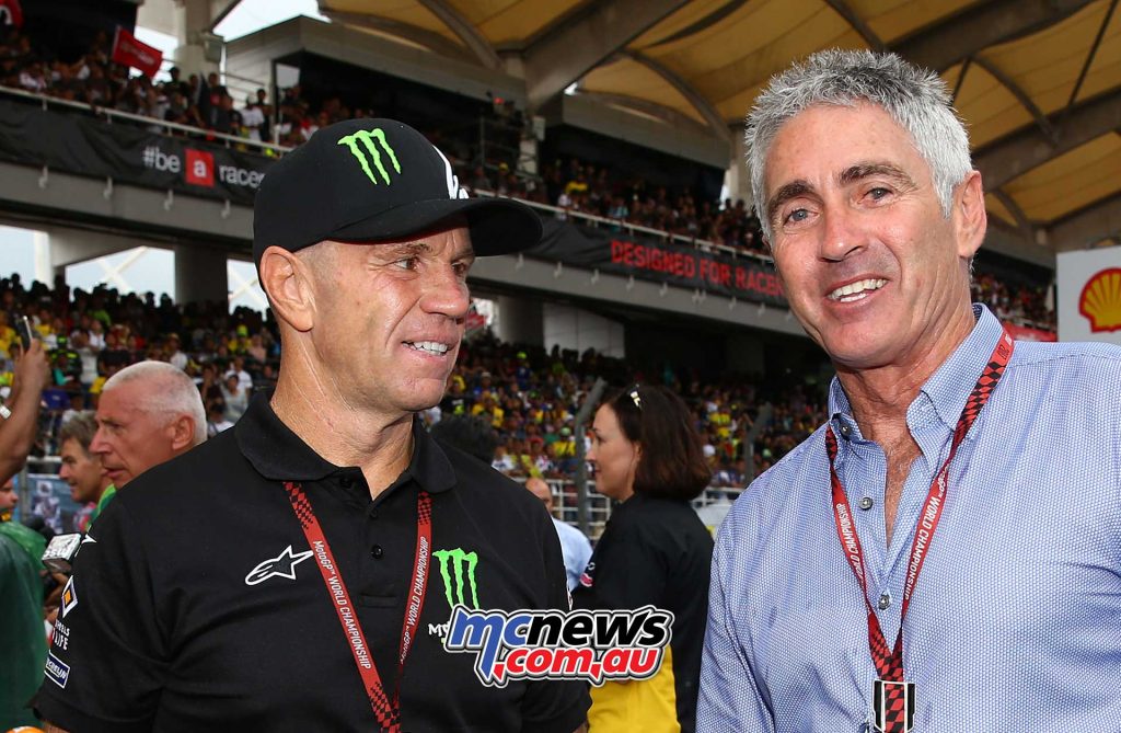 Randy Mamola at Sepang with Mick Doohan in 2017 - Image by AJRN