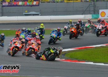 Johann Zarco was the early leader at Sepang but eventually the Ducati men worked their way to the front for a Bologna 1-2