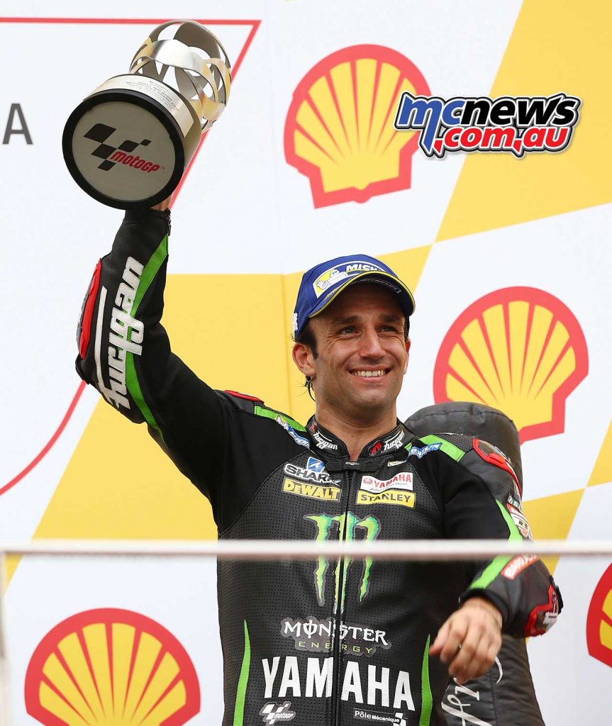 Johann Zarco was on the podium at Sepang