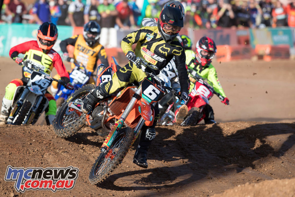 The SX2 class offered exciting racing with previous leader Faith still recovering from injury