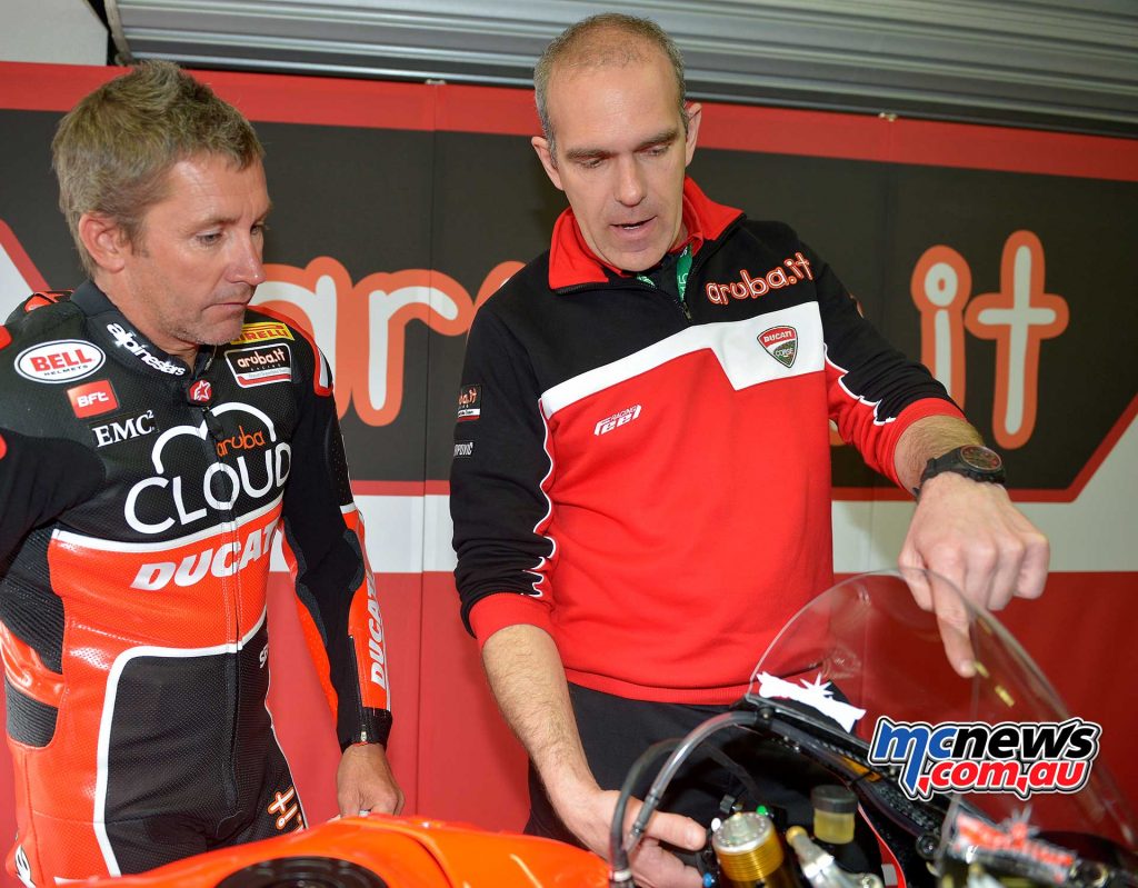 Ernesto Marinelli was also with Troy Bayliss when he made his one off WorldSBK ride at Phillip Island in 2015
