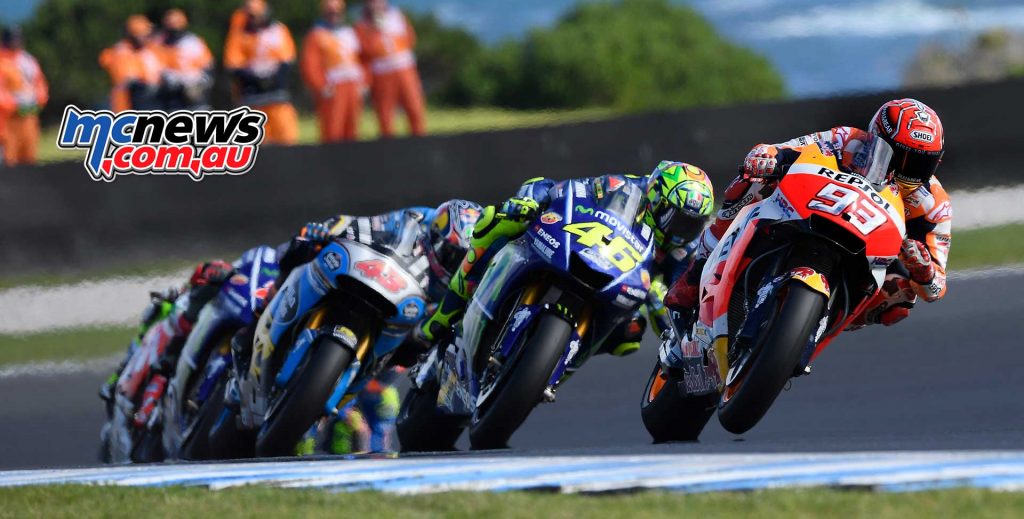 Marc Marquez eventually conquered all comers at Phillip Island to streak away to a convincing win