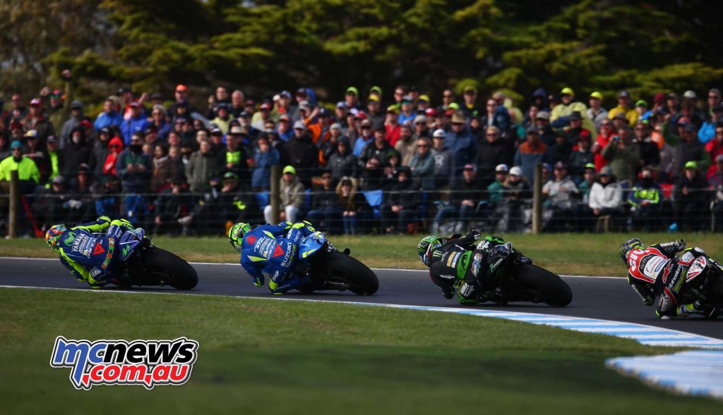 Valentino Rossi, Andrea Iannone, Johann Zarco and Cal Crutchlow - #AustralianGP 2017 - Image by AJRN