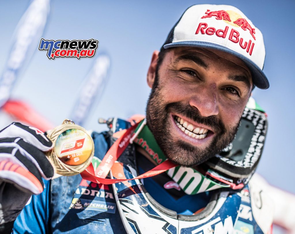 Antoine Meo took fourth in the Morocco Rally