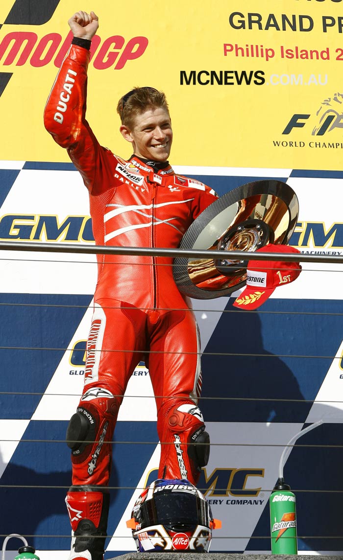 Casey Stoner at Phillip Island 2007 - Image by AJRN
