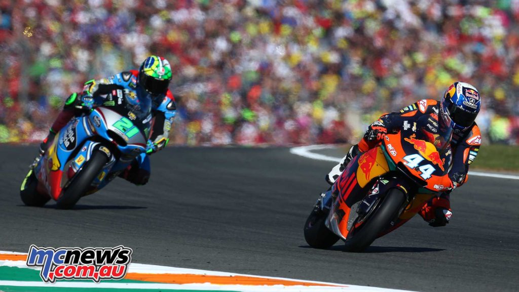 Miguel Oliveira leads Franco Morbidelli - Image by AJRN