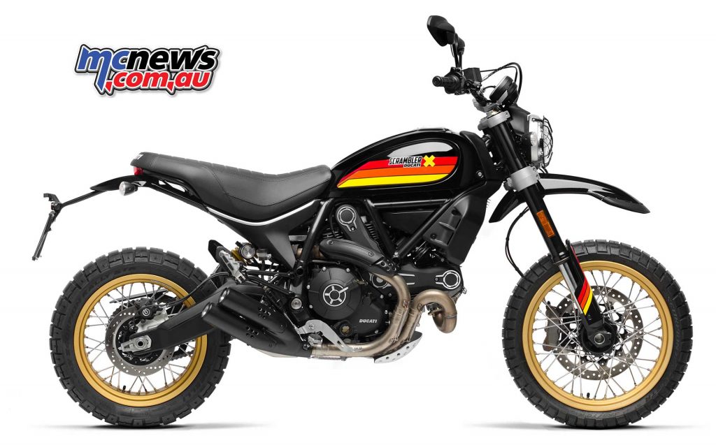 The new colour scheme for the 2018 Ducati Scrambler Desert Sled