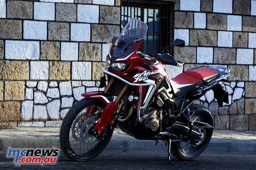 An accessorised Honda CRF1000L Africa Twin