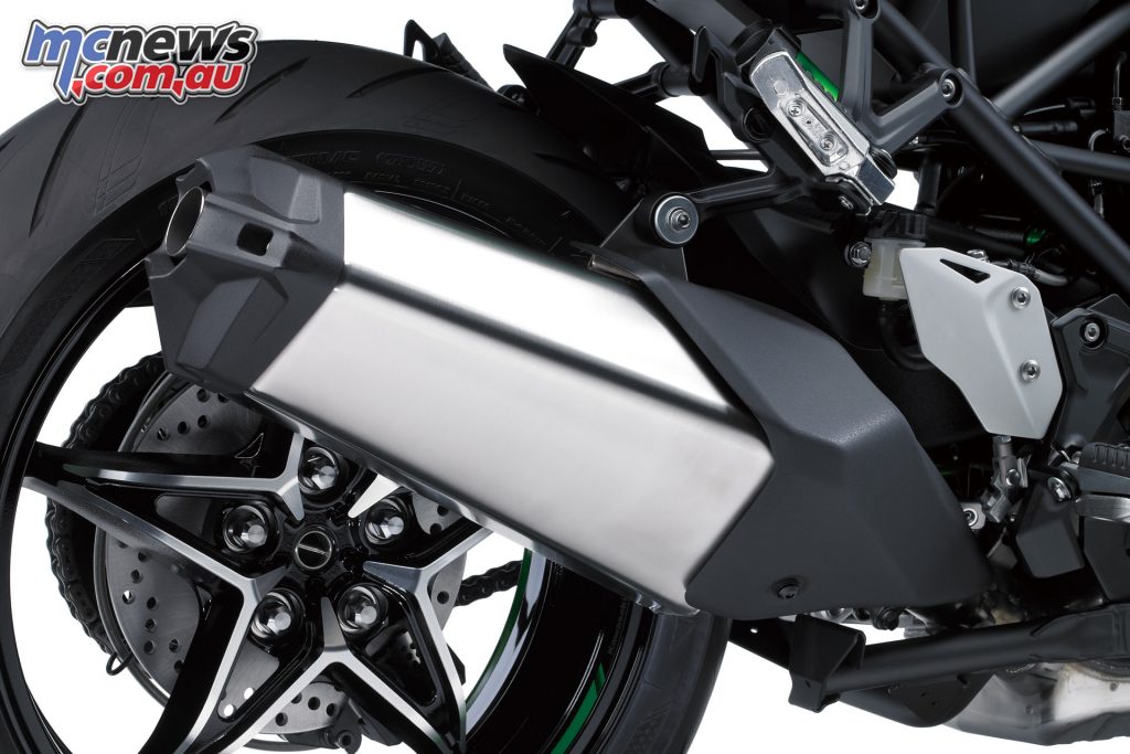 A new slimmer, more attractive exhaust has also been designed