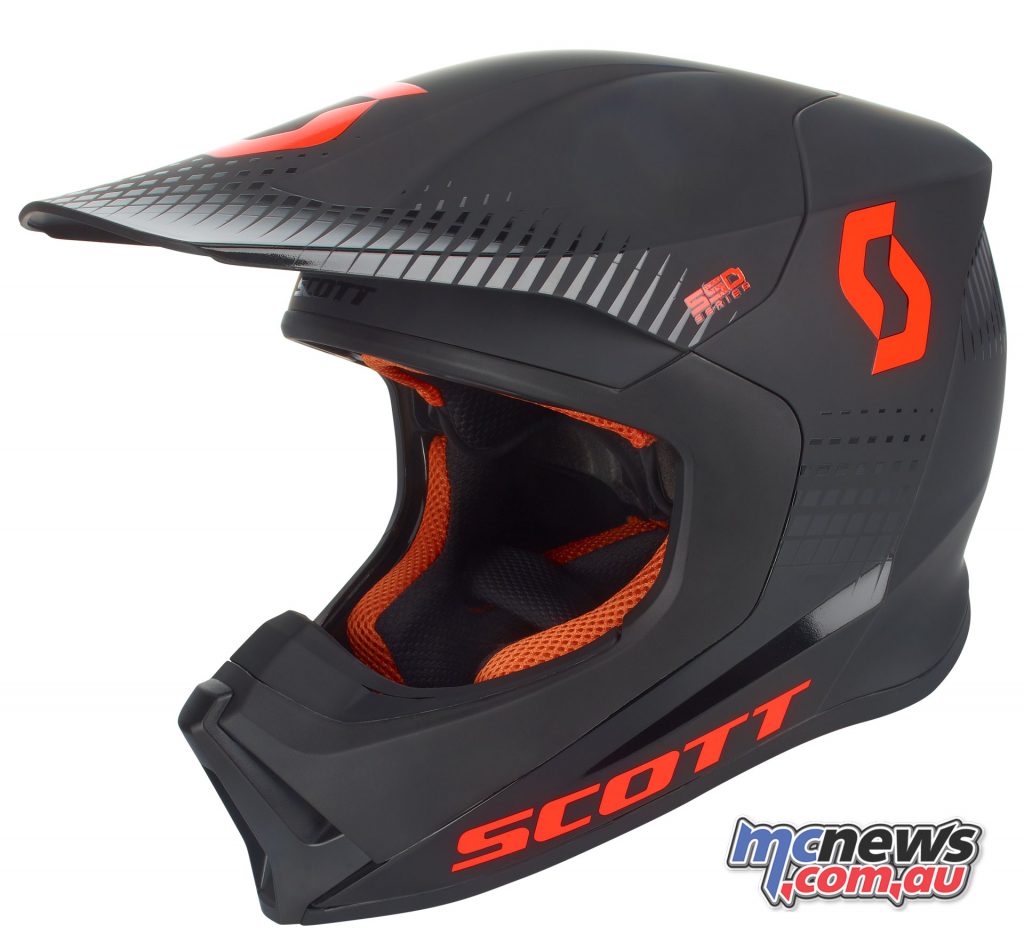 Scott MX550 helmet - Black/Orange