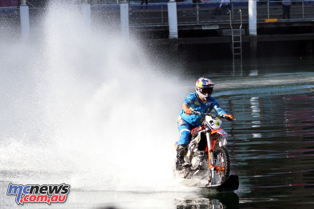 Robbie Maddison on his KTM waterbike - Darling Harbour