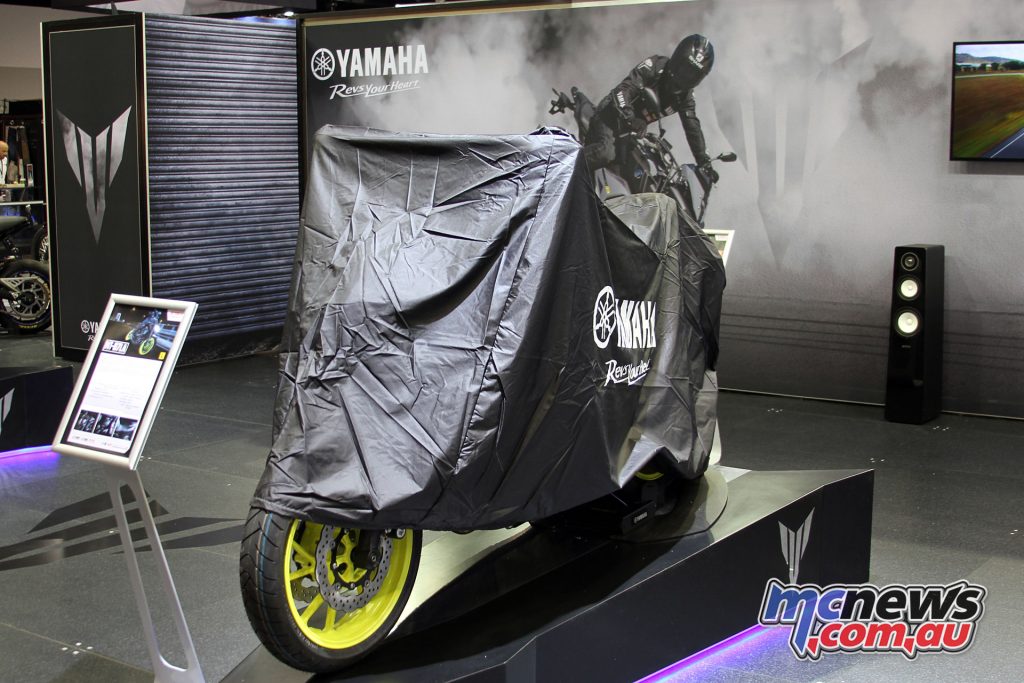 The 2018 Yamaha MT-07 awaiting unveiling