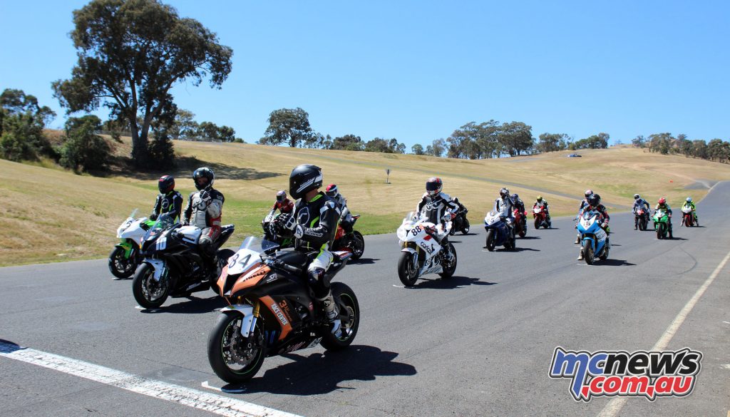 The weather turned out for the season final of the Victorian Road Racing Championship - Superbikes on the grid
