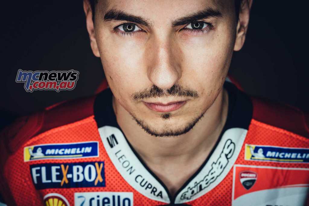 Jorge Lorenzo (#99, Ducati Team rider)