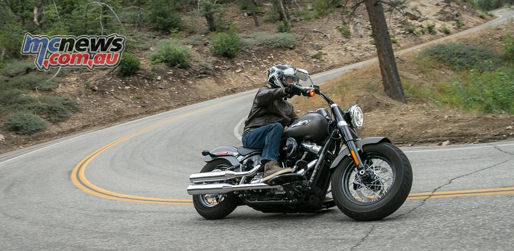 The Harley-Davidson Softail range (Slim pictured) replaces the Dynas, but offer significant performance gains