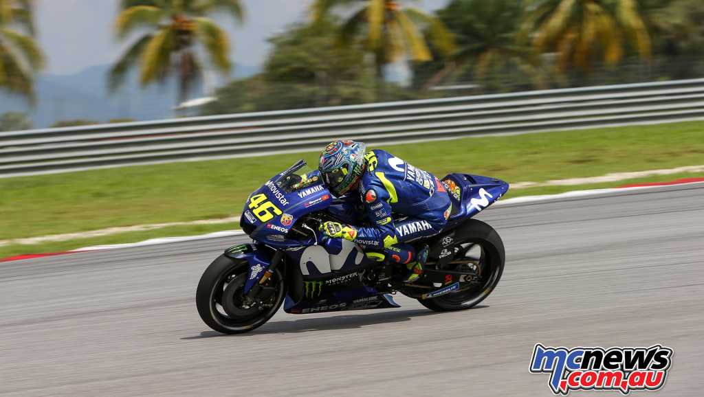 Valentino Rossi was second on Day 2, after teammate Maverick Viñales