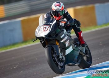 Ducati V4 laps Jerez for race development - Image GeeBee