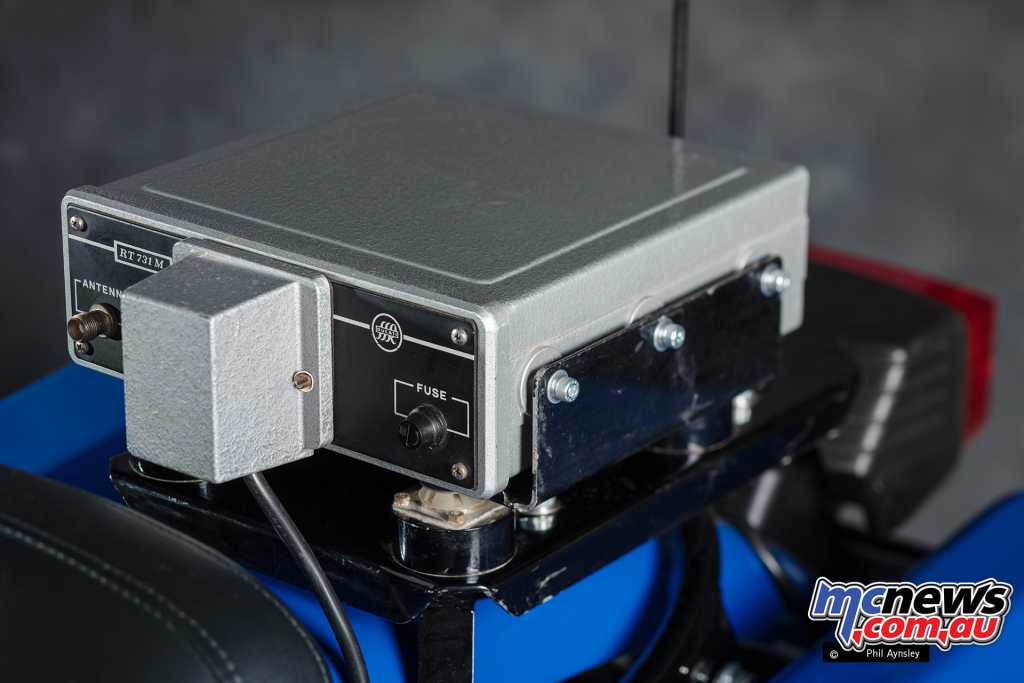A Ducati RT 731M two-way radio and loudspeaker was also fitted