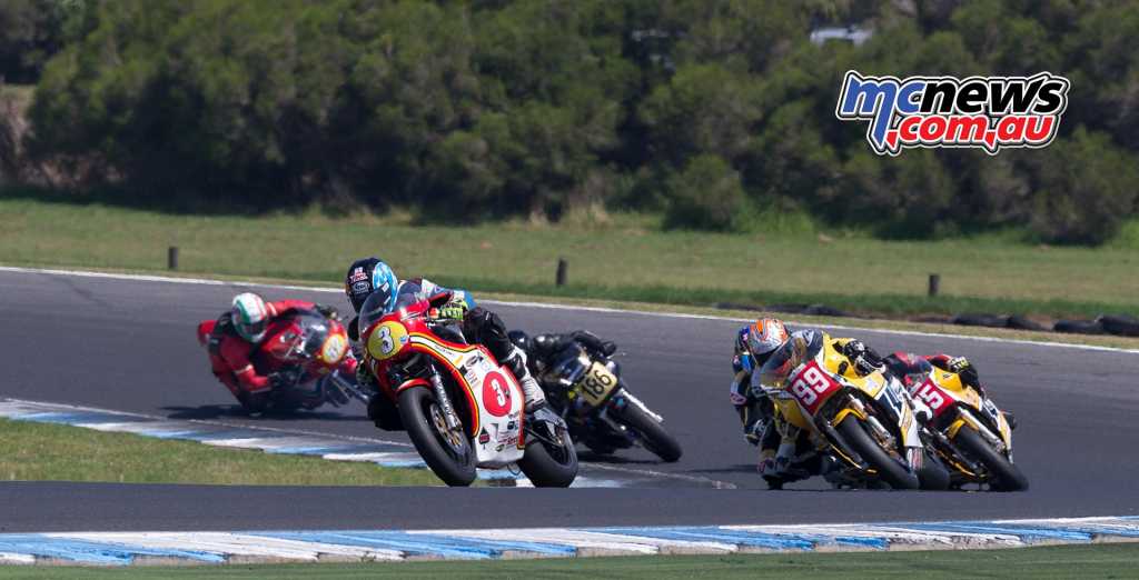 David Johnson leads Jeremy McWilliams in Race Two - Image by TBG