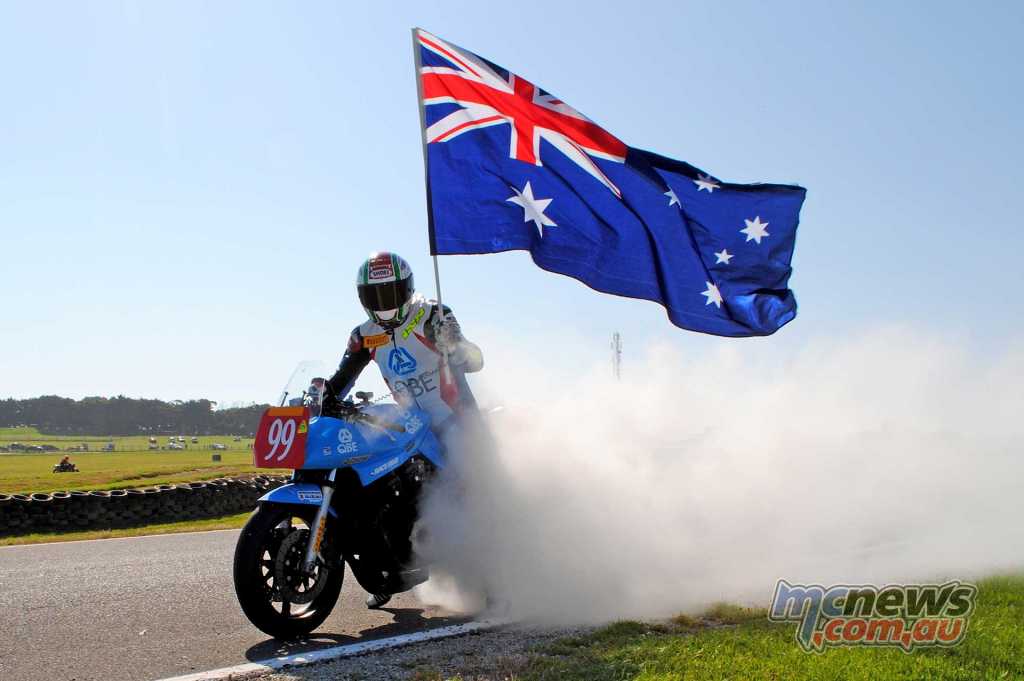 Steve Martin flying the flag in 2011 at the Island Classic