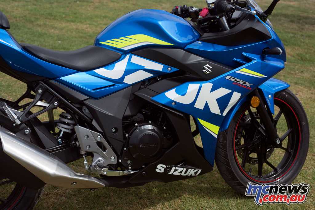 Accessories will be a limiting factor on the GSX250R at this point, but that may change