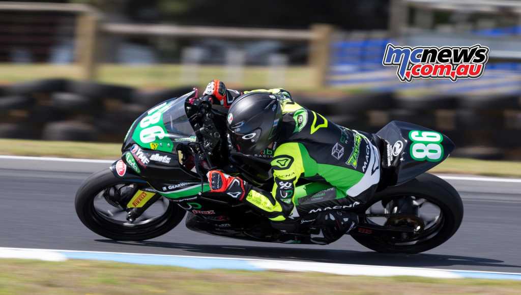 Oli Bayliss on his way to victory this morning at Phillip Island - Image by TBG