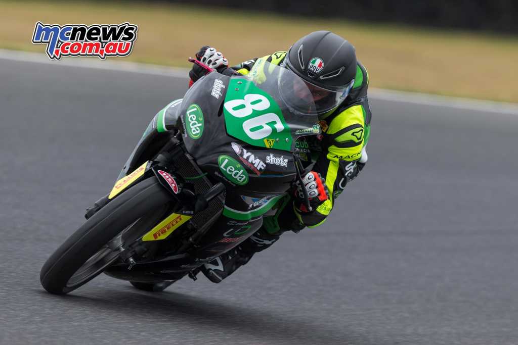 Oli Bayliss on his way to victory this morning at Phillip Island - Image by TBG