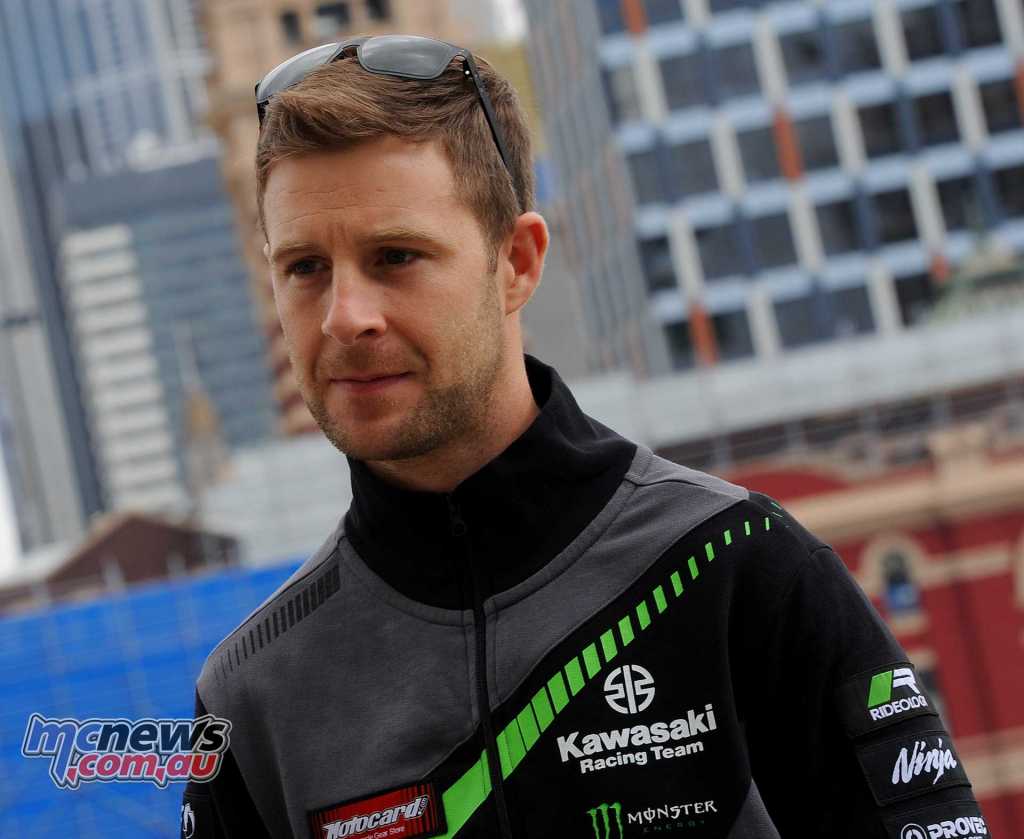 Jonathan Rea in Melbourne this morning - Image Colvin