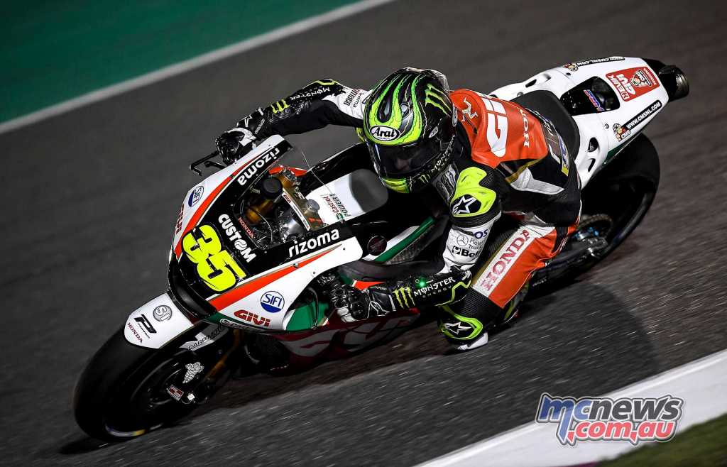 Cal Crutchlow was the quickest Honda at #QatarTest Day One