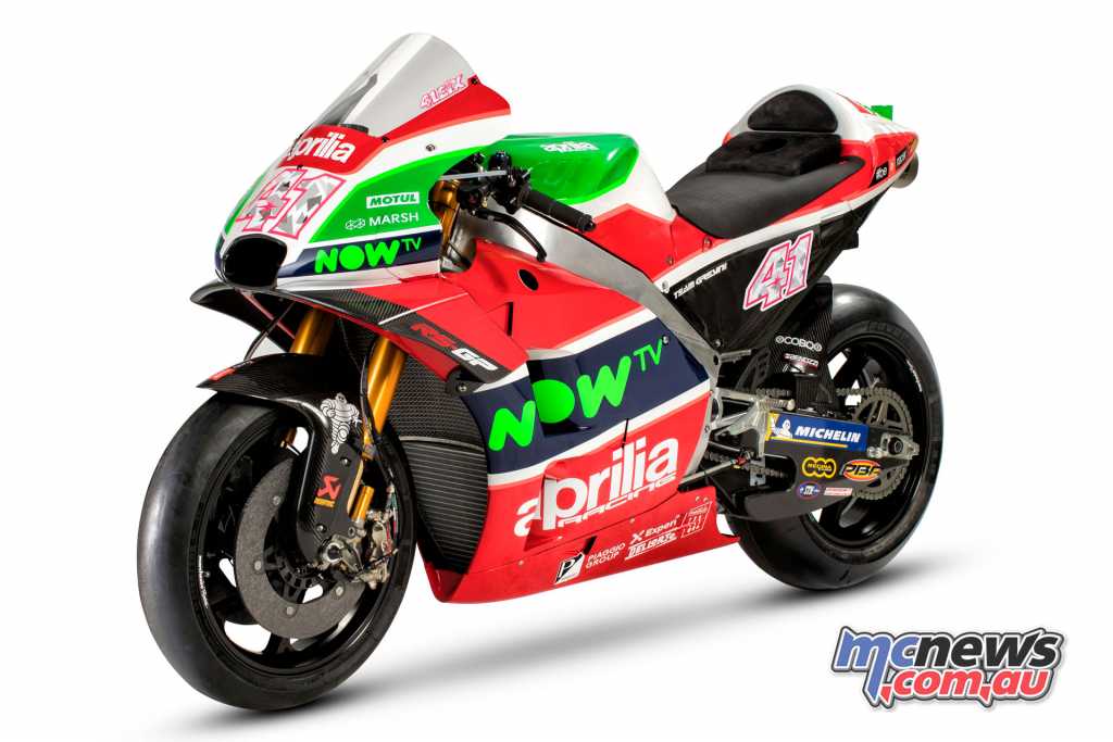 The Aprilia Racing Team Gresini 2018 RS-GP